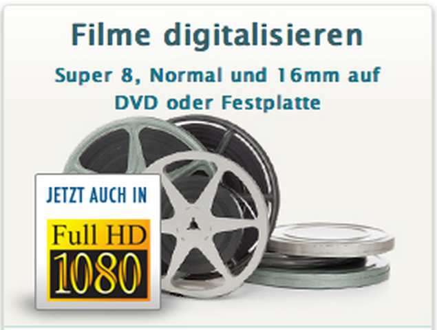 Filme Digitalisieren: Super 8, Normal 8, 16mm-Filme, Videos und Dias auf DVD oder Festplatte